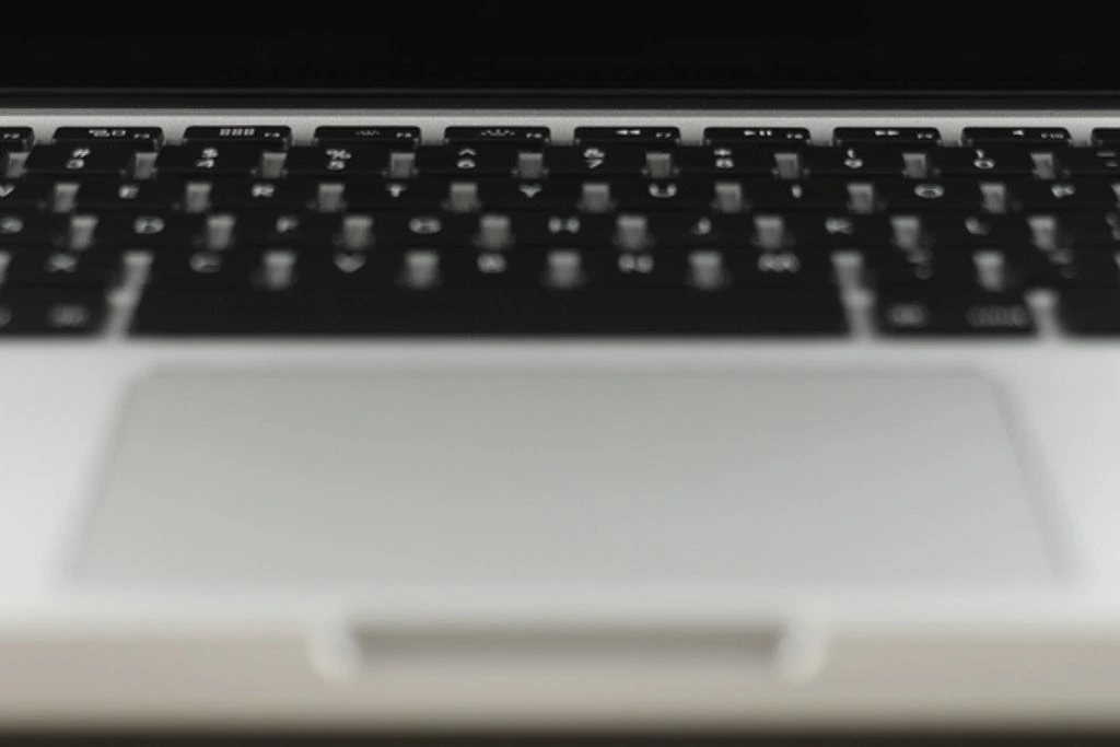 blurred laptop keyboard