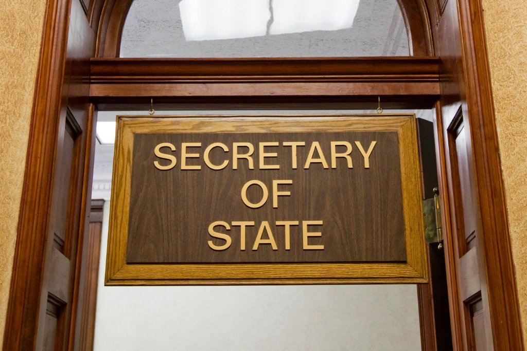 secretary of state signage